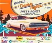 Bring Your Car to Yorkville Cruise Nights! Wednesday, August 7th from 5 – 8pm at Riverfront Park (131 E. Hydraulic Avenue)