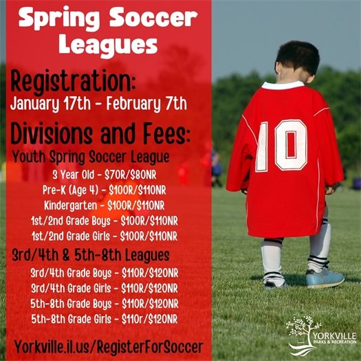Youth Spring Soccer League Registration, Now Open!