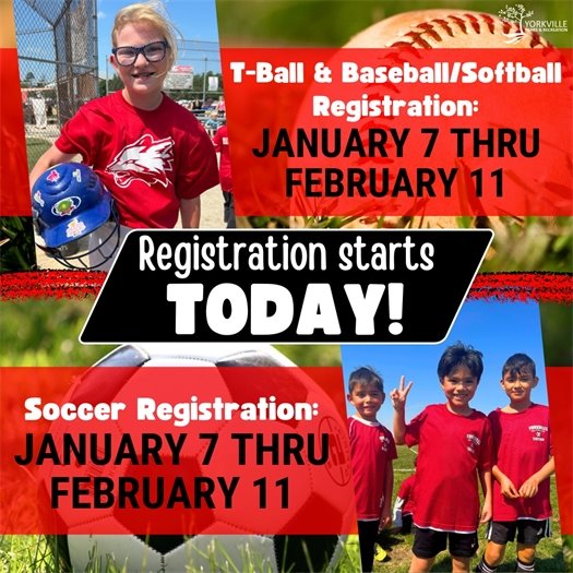 Spring Sports Registration is OPEN! 