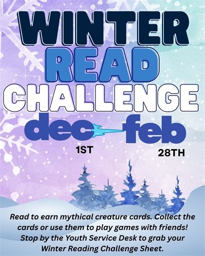 Winter Read Challenge December 1st through February 28th