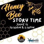 Honeybee Story Time, June 13th at 10:30am – 11am OR 2:30pm – 3pm at Farmacy Farmstand (7260 Oakbrook Road, Newark)