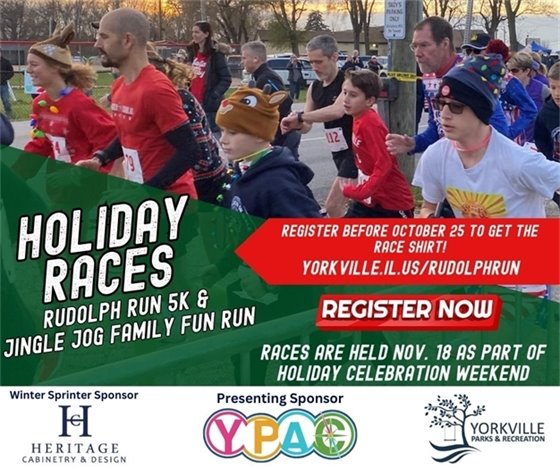 Yorkville Holiday Celebration Holiday Races!