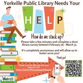 Calling ALL Residents of Yorkville! Library Community Survey Now Open!