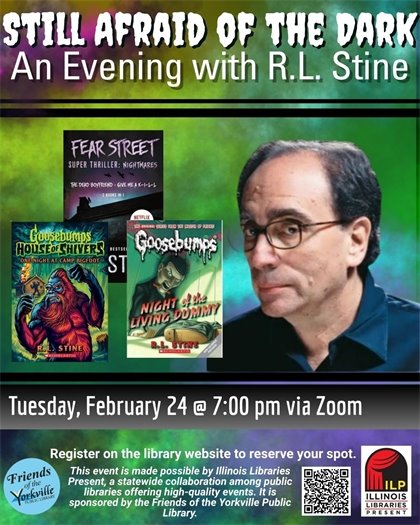 Still Afraid of the Dark: An Evening with R.L. Stine via Zoom Event on Tuesday, February 24th at 7pm · Adults 18+