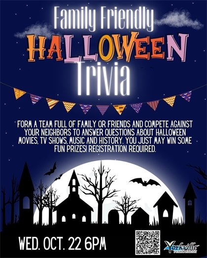 Family Friendly Halloween Trivia at the Yorkville Public Library
