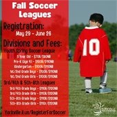 REGISTER NOW FOR FALL YOUTH SPORTS LEAGUES!