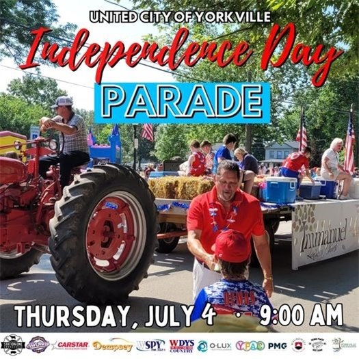 Yorkville Independence Day Parade – July 4th at 9am!