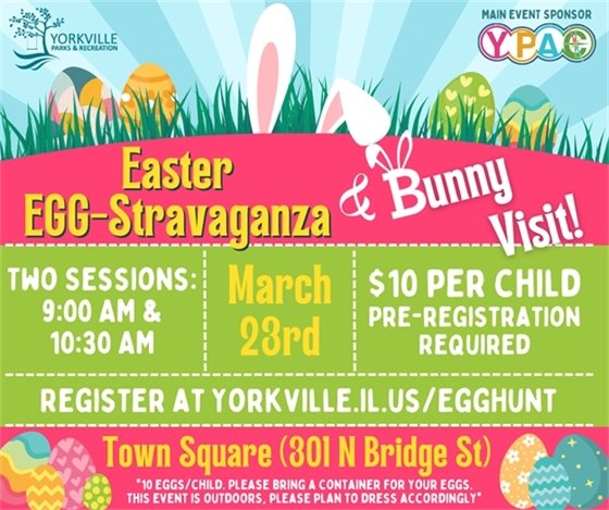 EASTER EGG-STRAVAGANZA - Saturday, March 23rd!