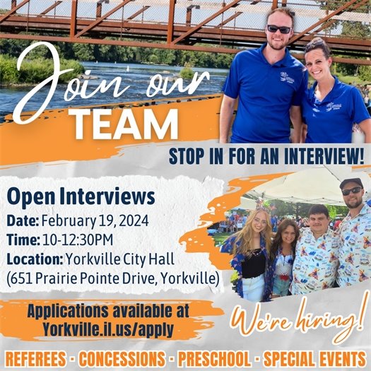 Join our Parks and Recreation Team!