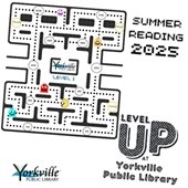 Youth Summer Reading 2025: Level Up at Yorkville Public Library from June 1- July 31.