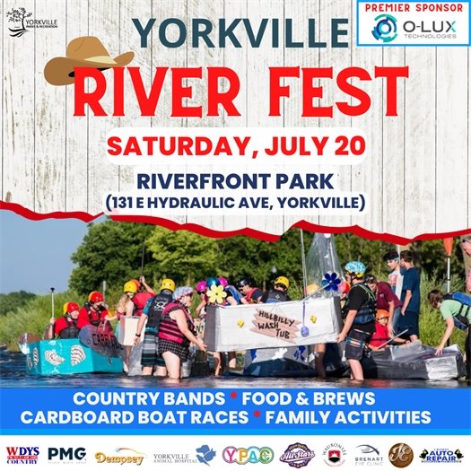 Save the Date for River Fest!  July 20th from 11am – 10pm at Riverfront Park