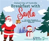 Breakfast With Santa!  December 2nd from 8:30am – 10:00am at the Beecher Community Building (908 Game Farm Road)