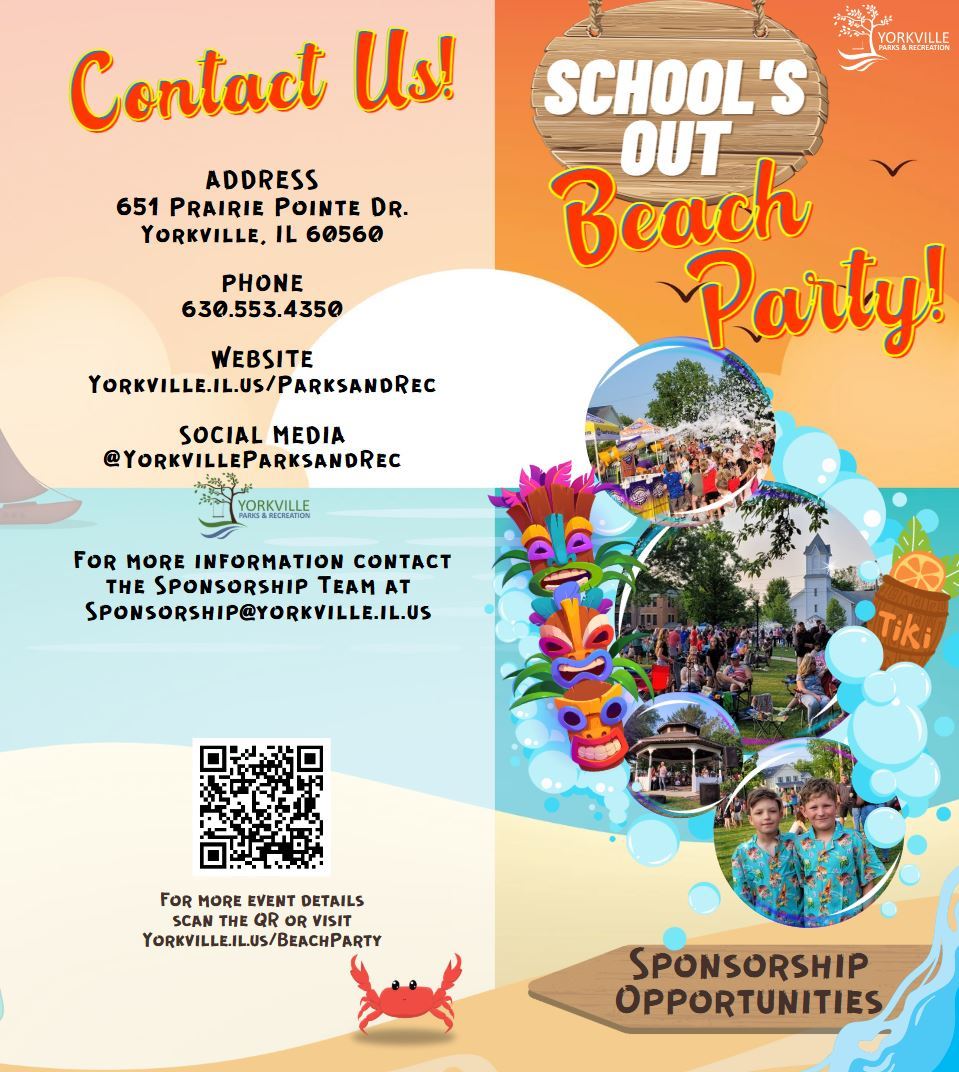 Beach Party Sponsorship Brochure Cover